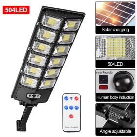 Lampe solaire d'extérieur super lumineuse à LED, étanche, détecteur de mouvement -مصباح جداري مقاوم للماء يعمل بالطاقة الشمسيةمع مستشعر حركة